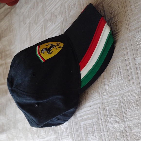 Ferrari Adjustable Baseball Cap SF Logo Hat RARE Official Product - Picture 4 of 11